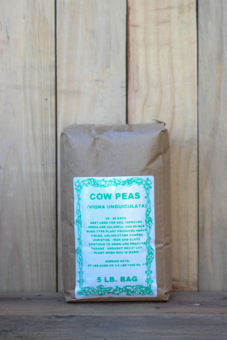 Cowpeas - Iron & Clay (Vigna unguiculata) Cover Crop Seed - 5 lb Bag