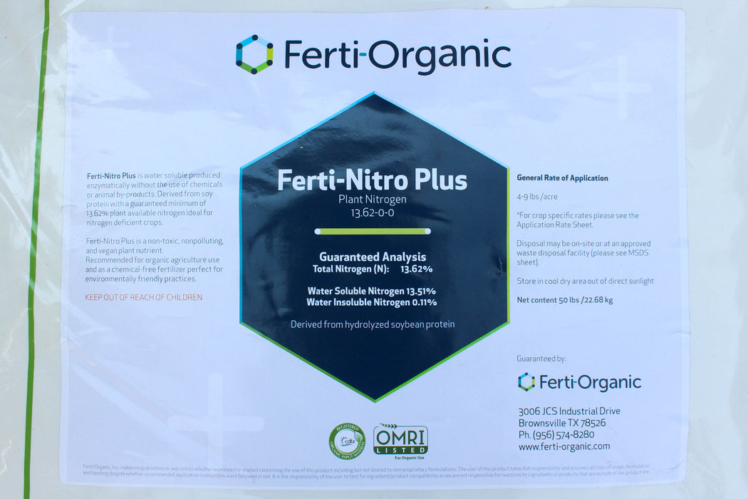 Ferti Nitro Plus Soluble Soy (13.62-0-0) - 50 lb Bag