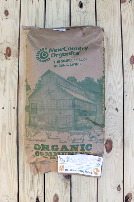 New Country Organics  - Organic Soy-Free Grower/Broiler Feed - 40 lb Bag