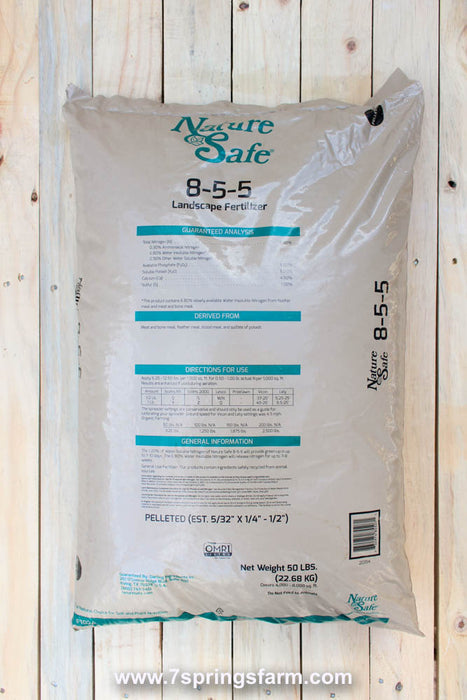 Nature Safe Fertilizer (8-5-5) - 1 Ton Tote