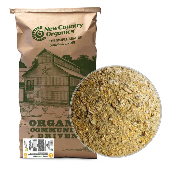 New Country Organics  - Organic Soy-Free Poultry Starter Feed - 40 lb Bag