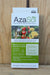 A box of AzaSol Non-Oil Based, Water Soluble Powder insecticide, displayed on a light-colored wooden surface.