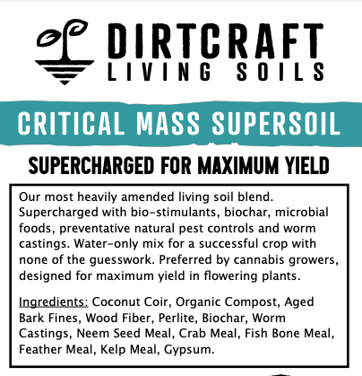 Dirtcraft Critical Mass Supersoil - 40 qt Bag
