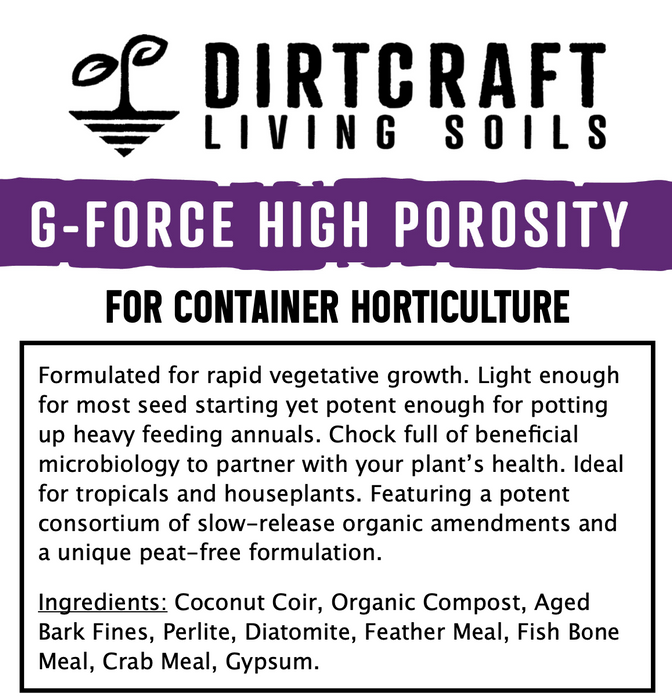 Dirtcraft G-Force High Porosity - 40 qt Bag