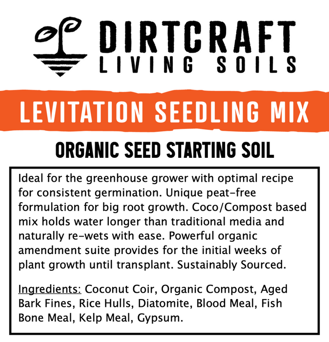 Dirtcraft Levitation Seedling Mix - 40 qt Bag