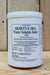 A white plastic tub of Hortus IBA Water Soluble Salts (20%) plant rooting hormone, displayed on a light-colored wooden plank background.