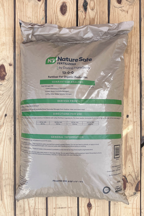 Nature Safe Organic Nitrogen Fertilizer (13-0-0) - 50 lb