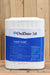 A large white plastic bucket of OxiDate 5.0 liquid oxidizer with a blue and white label, set against a rustic wooden plank background.