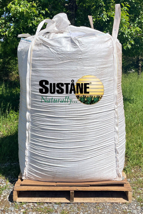 A large white plastic bulk tote of Suståne Naturally.
