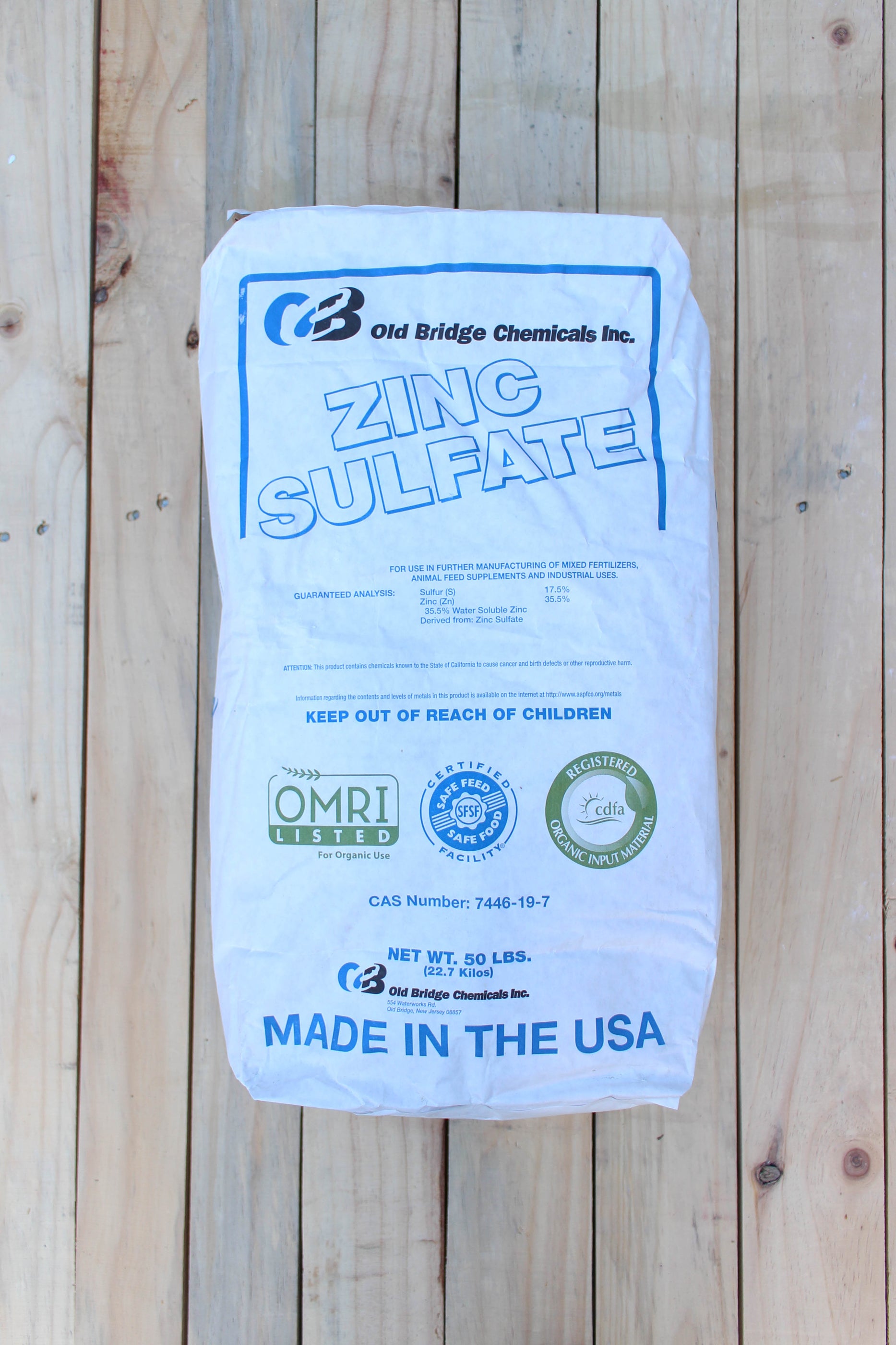 Zinc Sulfate Powder, Ag & Livestock 50 lb Bag — Seven Springs Farm Supply