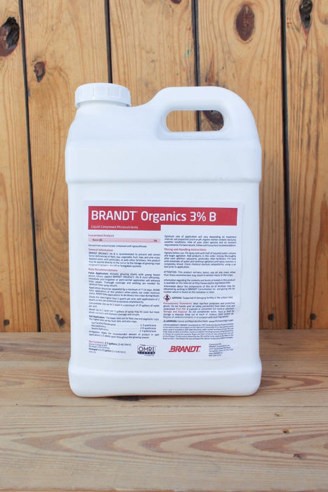 Brandt Organics 3 B Liquid - 2.5 Gallon - Seven Springs Farm Supply