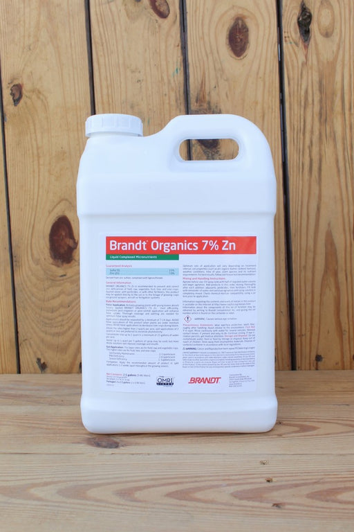 Brandt Organics 7.0 Zn Liquid - 2.5 Gallon - Seven Springs Farm Supply