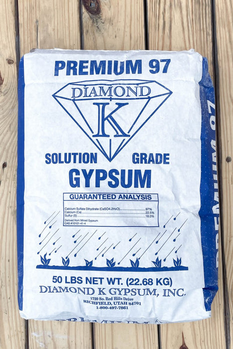 Diamond K Premium 97 Solution Grade Gypsum - 50 lb - Seven Springs Farm Supply