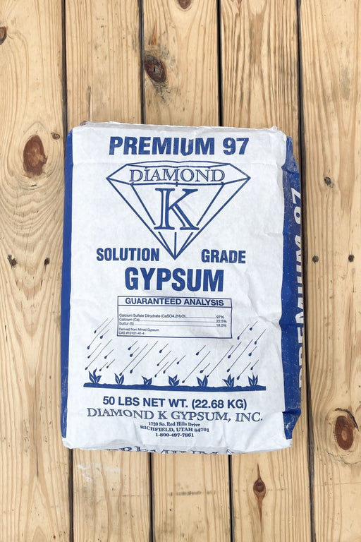 Diamond K Premium 97 Solution Grade Gypsum - 50 lb Bag - Seven Springs Farm Supply