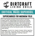 Dirtcraft Critical Mass Supersoil - 40 qt Bag - Seven Springs Farm Supply