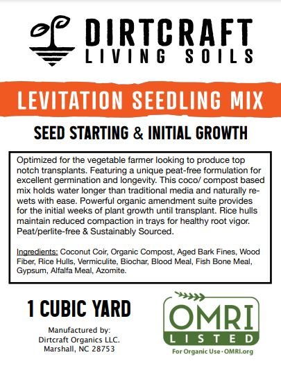 Dirtcraft Levitation Seedling Mix - 1 yd - Seven Springs Farm Supply