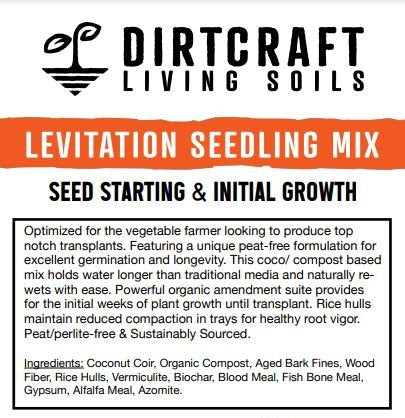 Dirtcraft Levitation Seedling Mix - 40 qt Bag - Seven Springs Farm Supply