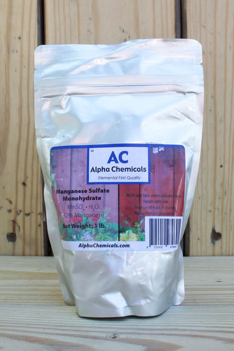 Manganese Sulfate Powder 31.5% - 1 lb - Seven Springs Farm Supply