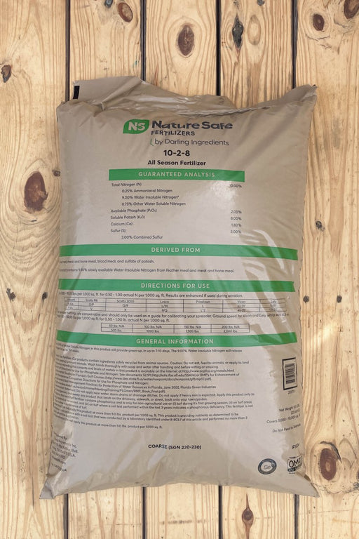 Nature Safe All Season Fertilizer (10-2-8) - 50 lb - Seven Springs Farm Supply