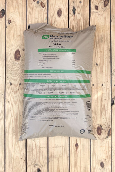 Nature Safe All Season Fertilizer (10 - 2 - 8) - 50 lb Bag - Seven Springs Farm Supply