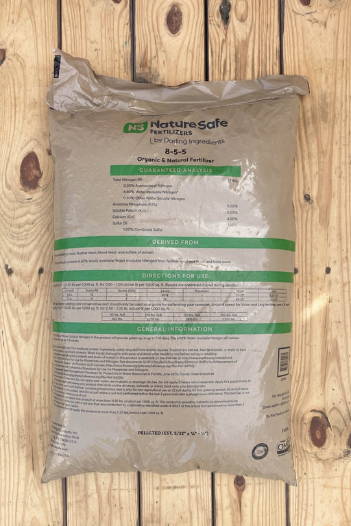 Nature Safe Fertilizer (8-5-5) - 50 lb - Seven Springs Farm Supply