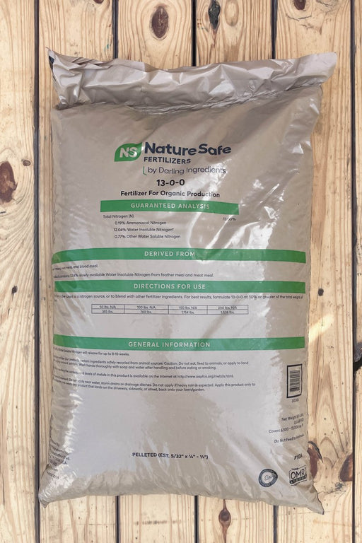 Nature Safe Organic Nitrogen Fertilizer (13-0-0) - 50 lb - Seven Springs Farm Supply