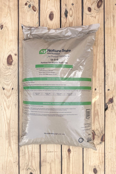 Nature Safe Organic Nitrogen Fertilizer (13 - 0 - 0) - 50 lb Bag - Seven Springs Farm Supply