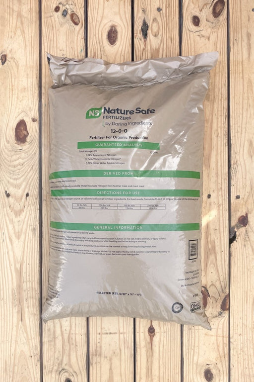 Nature Safe Organic Nitrogen Fertilizer (13 - 0 - 0) - 50 lb Bag - Seven Springs Farm Supply