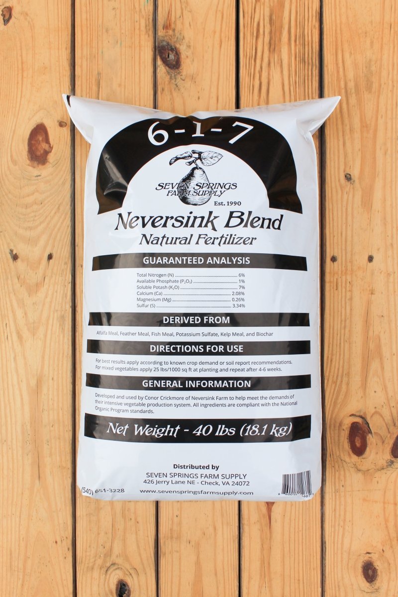 Neversink Blend Natural Fertilizer (6-1-7) - 40 lbs — Seven