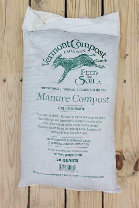 Vermont Compost Manure Compost - 20 qt - Seven Springs Farm Supply