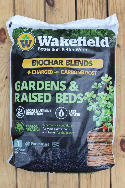 Wakefield BioChar Blend for Gardens & Raised Beds - 1 cu ft - Seven Springs Farm Supply