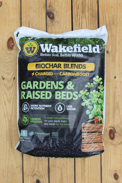 Wakefield BioChar Blend for Gardens & Raised Beds - 1 cu. ft. Bag - Seven Springs Farm Supply