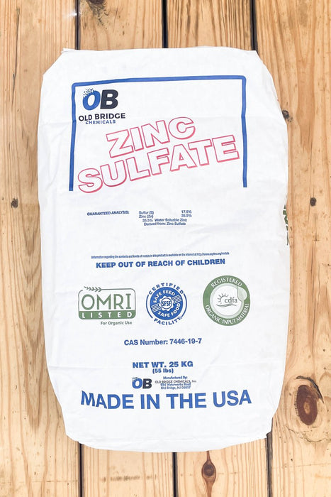 Zinc Sulfate Powder, Ag & Livestock - 55 lb - Seven Springs Farm Supply