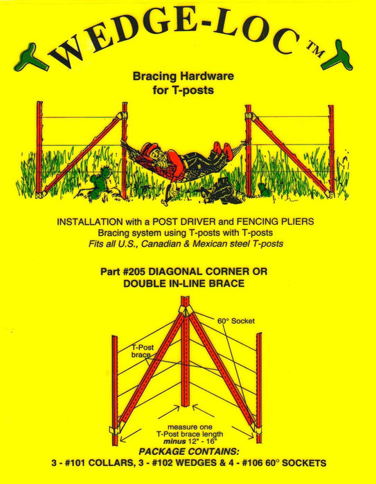 Wedge-Loc Corner/Double In-Line Brace Set #205