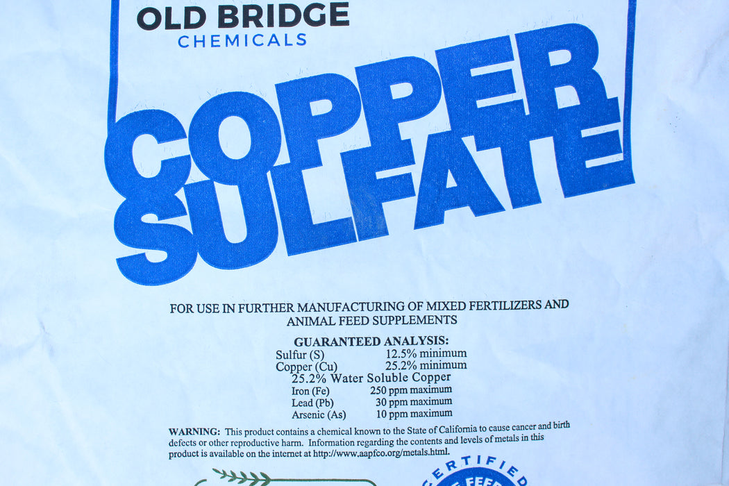 Copper Sulfate Powder - 50 lb Bag