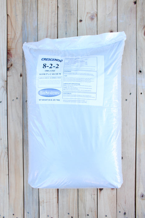 Crescendo Organic Fertilizer (8-2-2) 5% Calcium - 50 lb Bag