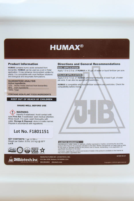 Humax 12% from JH Biotech - Gallon