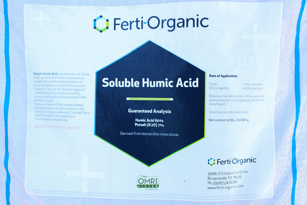 Ferti-Organic Soluble Humic Acid - 50 lb Bag