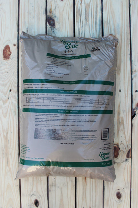 Nature Safe Starter Fertilizer (5-6-6) - 50 lb Bag