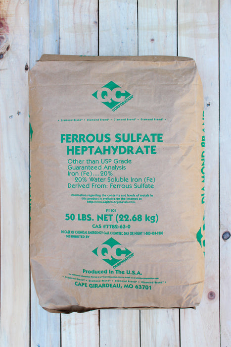 Iron Sulfate Powder 20% - 50 lb Bag