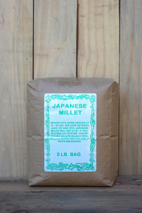 Japanese Millet NON OG Cover Crop Seed - 5 lb Bag