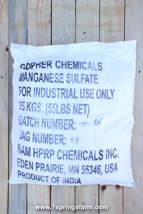 Manganese Sulfate Powder 32% (For Feed or Fertilizer) - 55 lb Bag
