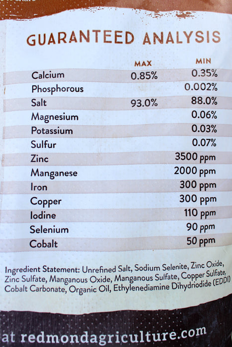 Redmond Selenium 90 Mineral Salt - 50 lb Bag