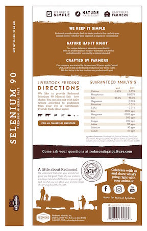 Redmond Selenium 90 Salt Blocks - 44 lb Block