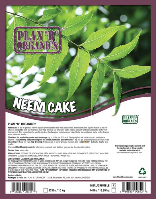 Neem Cake - 44 lb Bag
