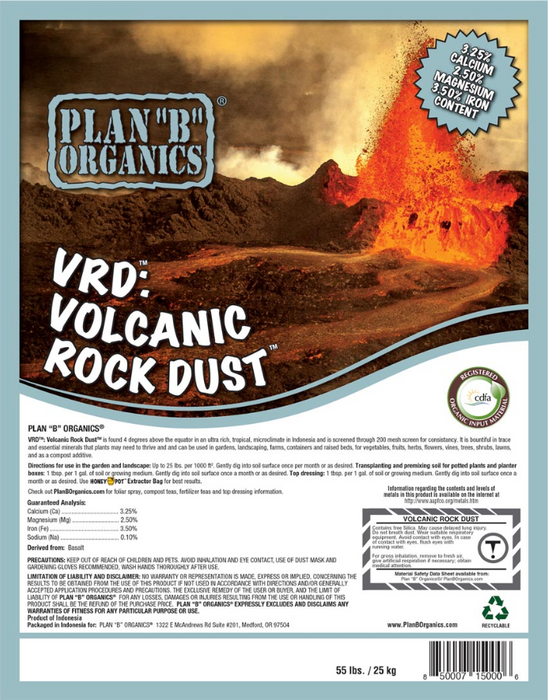 VRD: Volcanic Rock Dust (Basalt) - 55 lb bag
