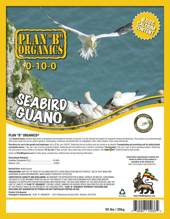 Seabird Guano - 55 lb bag