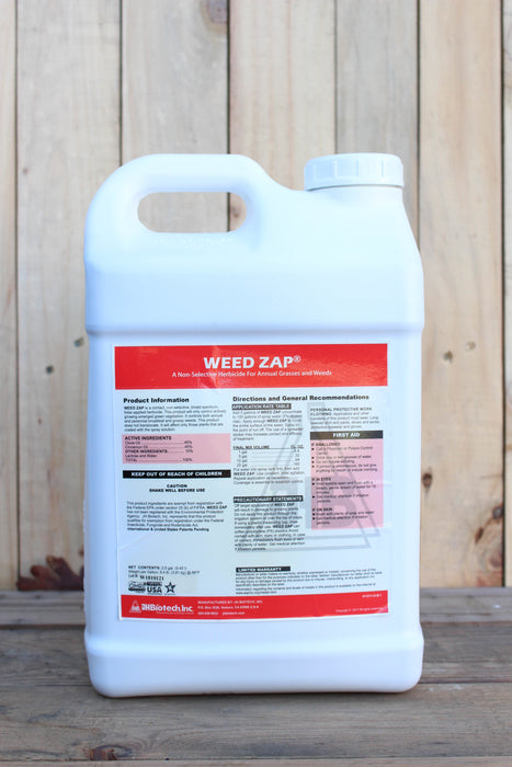 Weed Zap Non-Selective Natural Herbicide - 2.5 Gallon