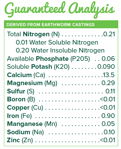 Worm Castings Mountain Gate Organics - 5 lb Bag