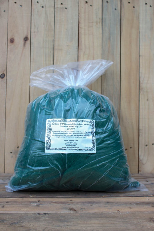 AviGard Premium Flex Long Life Bird Netting - 28'x100' - Seven Springs Farm Supply